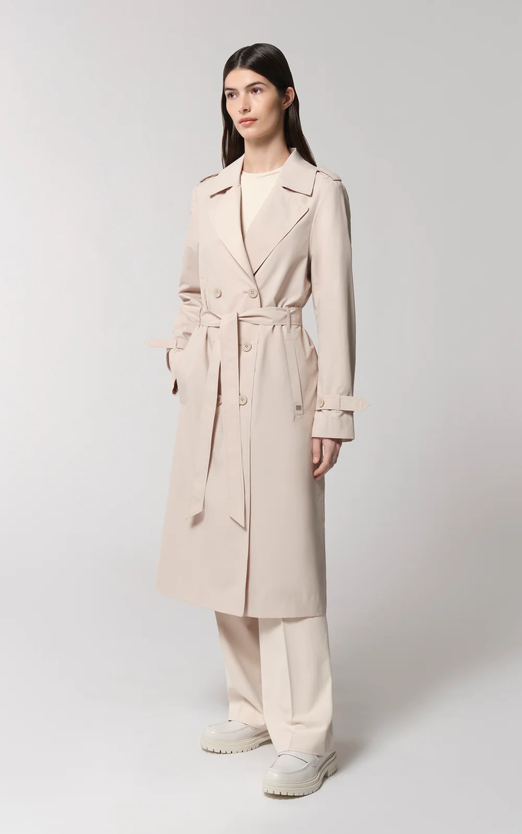 【muguet rose midi trench coat】DARK BEIGE muguet rose midi trench coat】DARK BEIGE