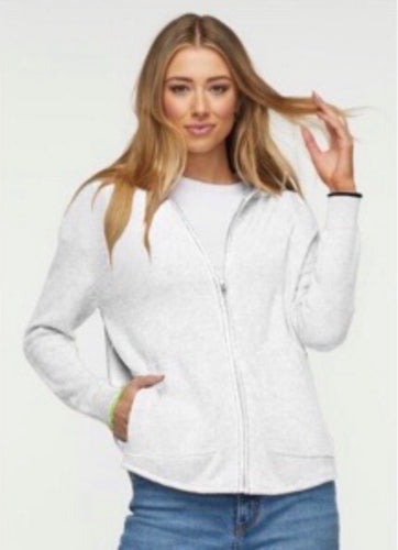chunky cotton hoodie-ZP6405u-wh