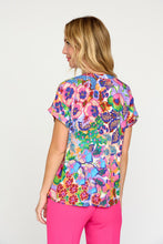 abstract floral blouse-Benamor