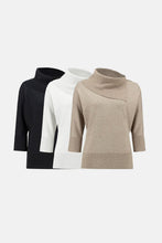aysmmetrical neckline knit sweater-233955
