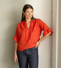 ruffle sl cotton blouse-129