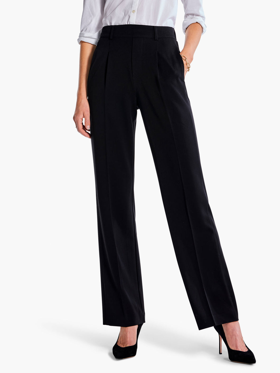 the avenue wide leg pleated pant-F231826