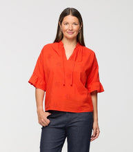 ruffle sl cotton blouse-129