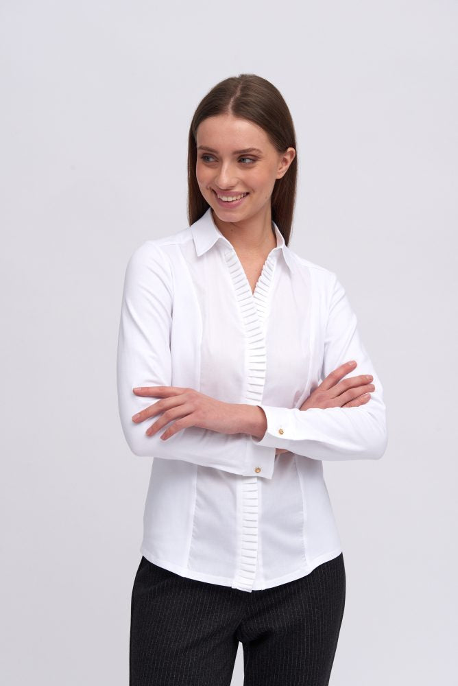 blouse pleated edge-Budapest