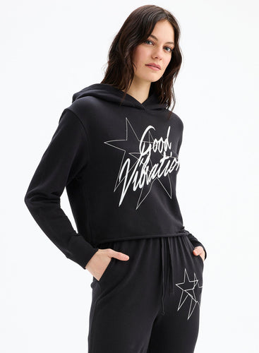 good vibrations pullover hoodie-CL12584