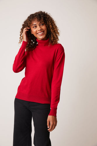 harlee turtleneck-74871 red