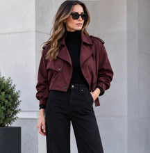 Cropped blouson bomber jacket-LC60267