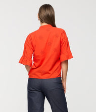 ruffle sl cotton blouse-129