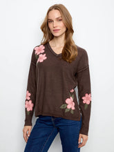 long slv drop shoulder vneck-610-c2907r-626b-coff