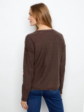 long slv drop shoulder vneck-610-c2907r-626b-coff