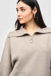 Zip top cape sweater -  243954