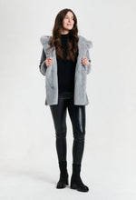 reversible hooded faux fur jacket -8130-376