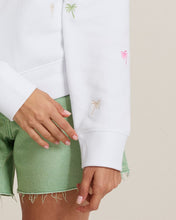 palm tree cotton sweatshirt - sw222272