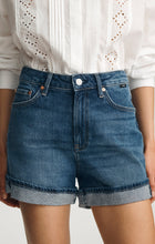 heidi cuffed mid brush denim -M1411212-A1488