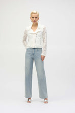 Lace zip moto jacket-252920