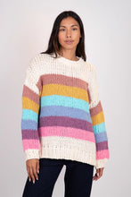 multi coloured striped crewneck -Shania-f24