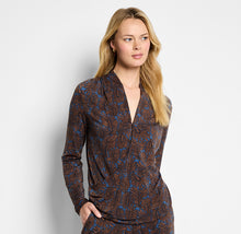 feather fern wrap top-F251090