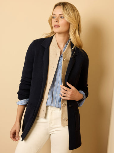 elegant knit blazer-F251104-ind