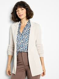 elegant knit blazer-F251104-sug