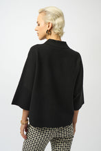 Collared sweater with gold button deta-253962-11