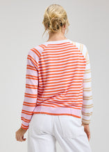 crazy stripe crew neck pullover -ZP8413U