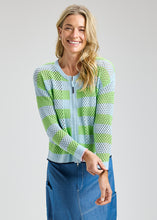 pointelle zip cardi-ZP8418U