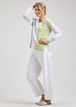 contrast stripe vee-ZP8431U