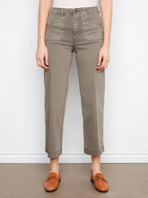cropped wide leg stretch denim-C5660R-sag