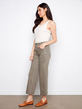 cropped wide leg stretch denim-C5660R-sag