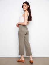 cropped wide leg stretch denim-C5660R-sag