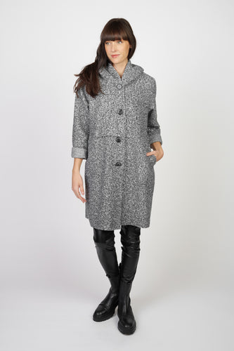 Hooded lightweight coat with pocket - 19-66180