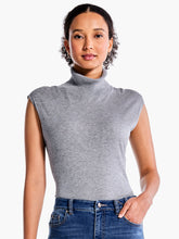 sleeveless turtleneck sweater top-F231115