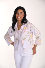 blush print woven jacket-266157