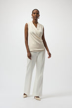 Cross front sleds top with knit back 254215