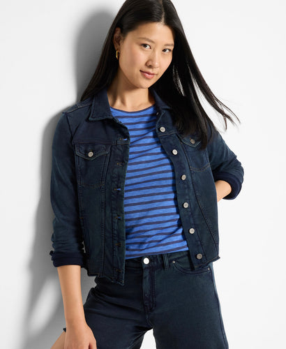 denim look jacket-NZTM252099-SU5X