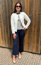 zip knit quilt detail jacket -143274