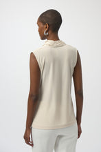 Cross front sleds top with knit back 254215