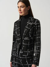 blk wht tweed jacket -233218