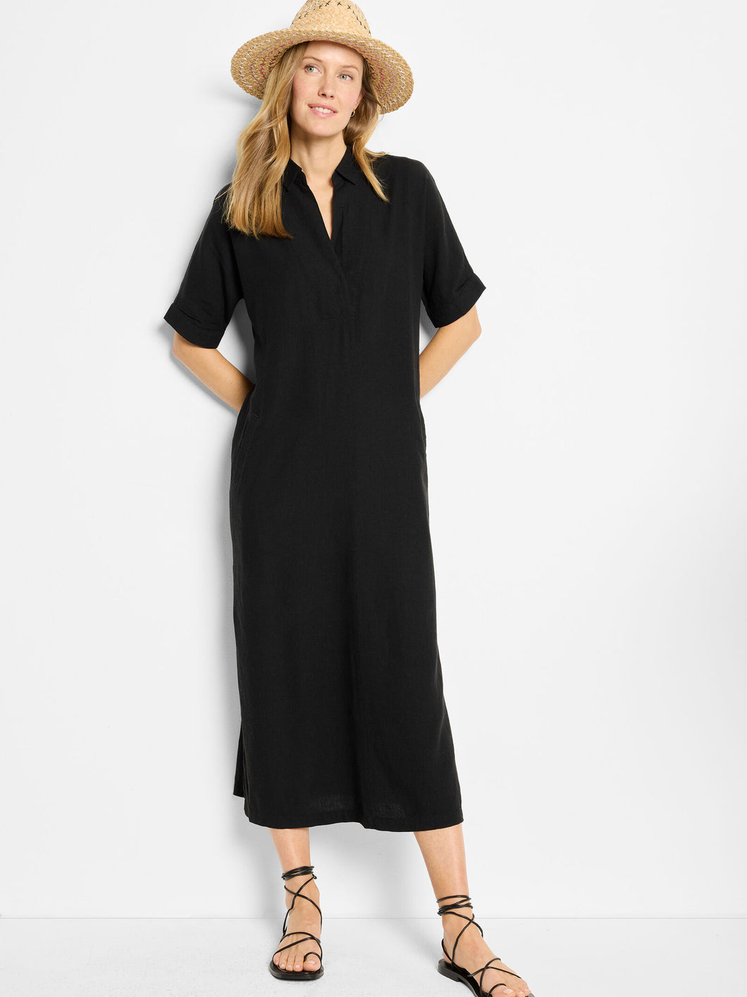 rumba linen tunic dress-M251925