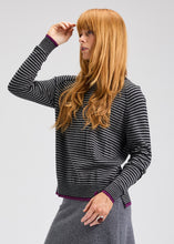 stripe crew-ZP7521U-blk