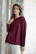 sara easy rib crew-EV8048-bry