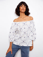embroidered cotton off shldr blouse-C4527RR