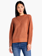 shaker knit mock sweater-F231116