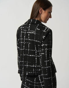 blk wht tweed jacket -233218