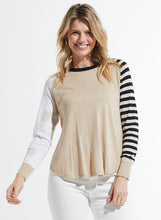 spots & stripes sweater-ZP7414U