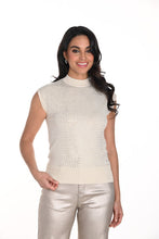 Cap sleeve sparkle knit  top-243464u