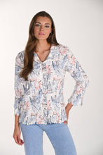 wht/blue woven blouse-261648