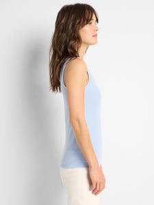 knit rib scoop tank top-S251051-blu