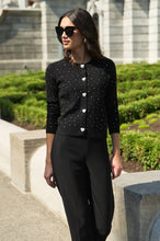 Sparkle detail heart button cardi-244611u