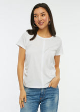 ruched t shirt-ZP6464U-wh